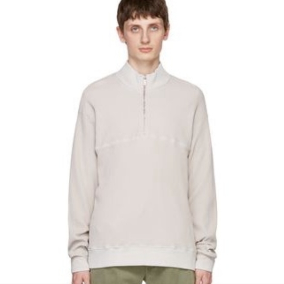 Cotton Citizen New waffle knit cotton sweater. Turtleneck.  Half-zip closure. - Picture 2 of 11